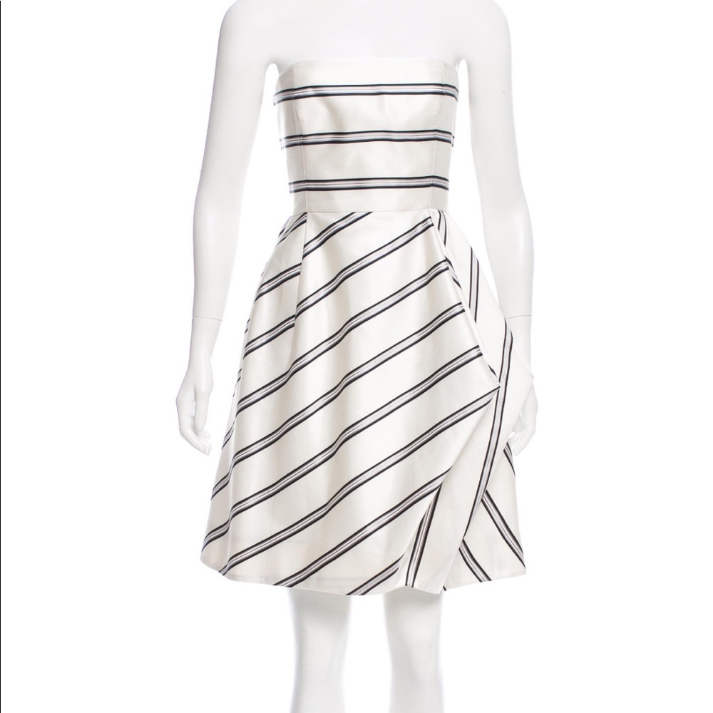 Halston heritage strapless dress size 6